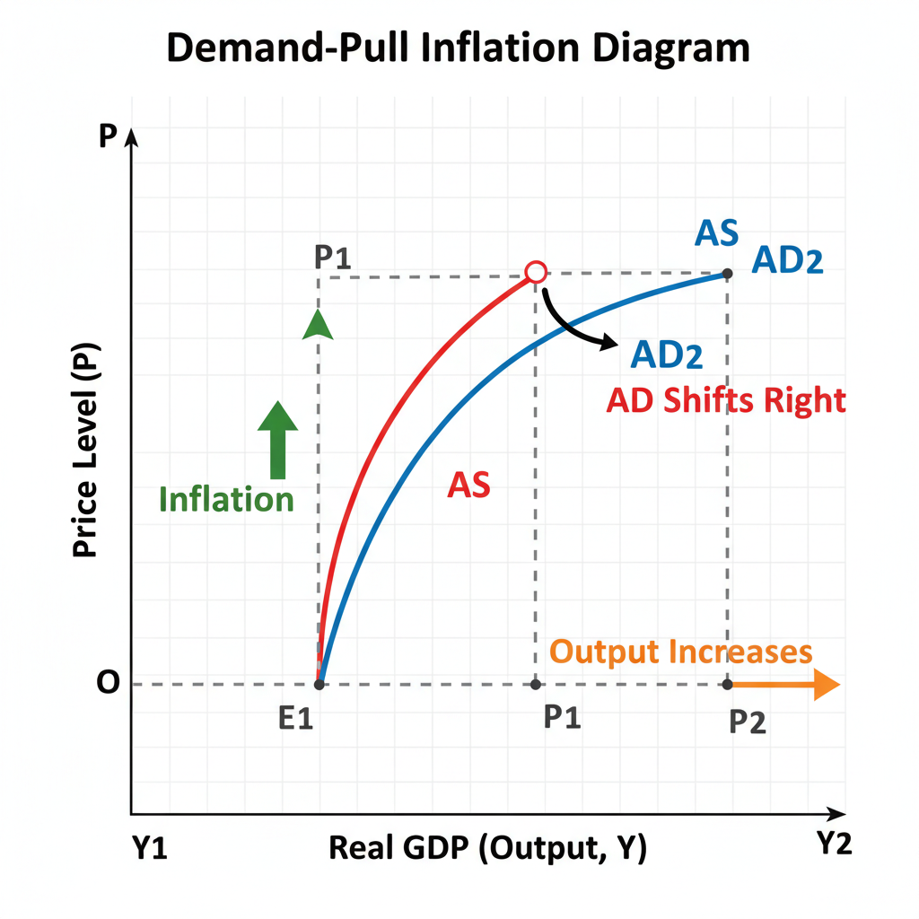 cost push inflation demand pull inflation